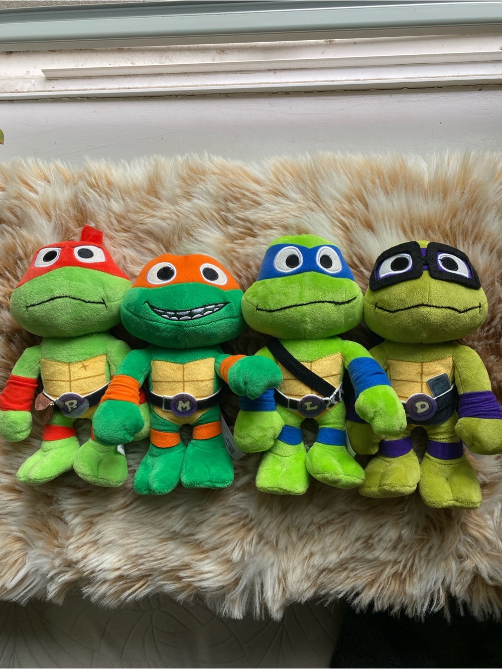 Authentic Mattel TMNT Teenage Mutant Ninja Turtles Mayhem 9" Plush Set of 4